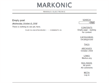 Tablet Screenshot of markonic.com